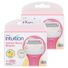 인튜이션 레몬 베리 브리즈 면도날, 3개입, 2개