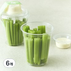 All바른농장 한컵 샐러드스틱 샐러리, 6개, 180g