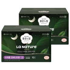 라네이처 네이처백 생리대 오버나이트, 10개입, 2개