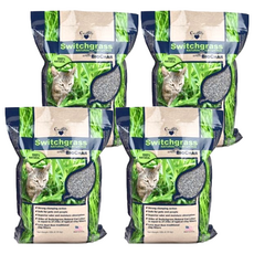 OurPets 貓王 環保草砂, 柳枝複合生物炭, 10LB (4.55KG), 強效凝結, 天然的清香, 4包