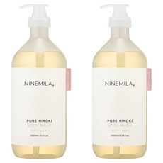 NINEMILA 純粹檜木沐浴乳 迷霧鬱金香, 2個, 1L