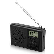 브리츠 휴대용 FM 라디오, BZ-R120, 블랙