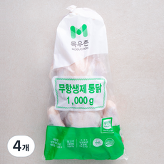 목우촌 무항생제 통닭 (냉장), 1000g, 4개