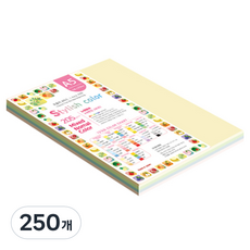 종이문화 SN 스타일리쉬 노멀 두꺼운 혼합색지 205g 01 Tone Shallow, 250개, A5