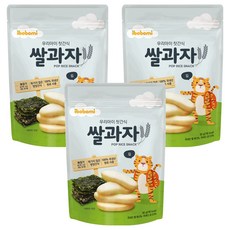 ibobomi 嬰兒米餅 韓國產原料 適合6個月以上寶寶, 海苔味, 30g, 3包