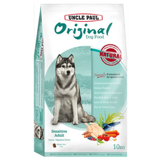 UNCLE PAUL 保羅叔叔 田園生機低敏成犬飼料 益菌 + 鳳梨酵素 + 菊糖 + FOS, 室內犬/消化道健康, 10kg, 1袋