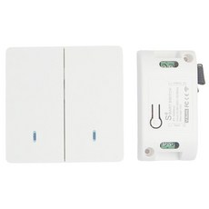 Neon 台灣霓虹 雙開雙切隨意貼免佈線電源開關 平滑工藝, 1組