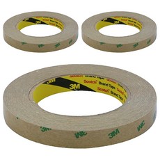 3M 薄型雙面膠帶 50m x 15mm 9471, 透明, 3個