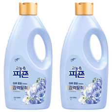 피죤 고농축 강력탈취 오리지널 섬유유연제 오션 후레쉬향 본품, 2L, 2개