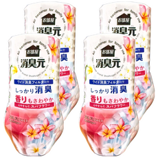 小林製藥 消臭元 浴廁芳香劑 - 400ml 消臭濾鏡, SPA百花香, 4個