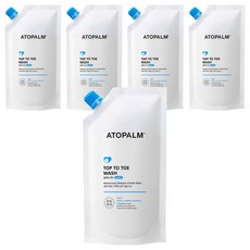 ATOPALM 愛多康 從頭到腳洗髮沐浴露 補充包, 5個, 250ml
