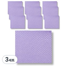 IrangIrang 纖維素瑞典抹布 紫色, 10入, 3套