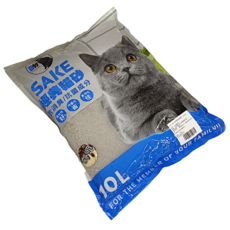 SAKE 粗球礦砂 10L(6kg) 低粉塵 貓咪適用, 咖啡, 1包