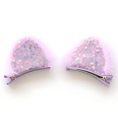 여아용 고양이 귀 집게핀 2p