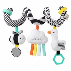 itzy ritzy 柔棉捲捲安撫玩具, 黑白印象, 1個