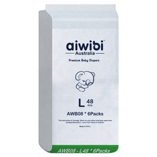 aiwibi 愛薇彼 夜用甄柔瞬吸 黏貼型尿布 9~14kg, L, 288片