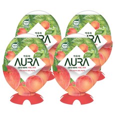 아우라 빅에그 실내용 방향제, 440ml, 4개, 피치