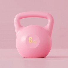순잠 체력 강화 근력 홈 트레이닝용 물주입 케틀벨, 핑크, 1개, 6kg