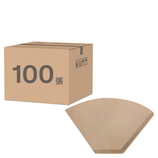 Kalita 102無漂白咖啡濾紙,100張, 錐形設計，適用於2-4人份, 1包