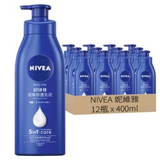 NIVEA 妮維雅 台灣公司貨 密集修護乳液, 400ml, 12件