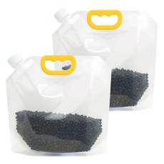 SHCJ 生活采家 五穀雜糧加厚透明密封袋 1.5L 5入裝 寬底可自立 手提便攜, 2組