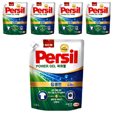 퍼실 딥클린 파워젤 플러스 겸용 액상세제 리필, 1.8L, 5개