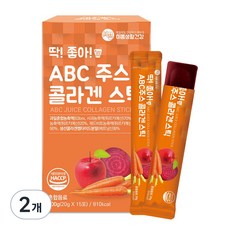 미쁨생활건강 딱좋아 ABC주스 콜라겐 젤리 스틱, 300g, 2개