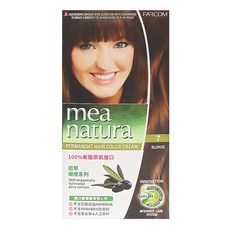mea natura 植萃橄欖染髮劑, 7號 亞麻棕色, 1盒