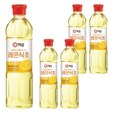 CJ BEKSUL 白雪 地中海檸檬醋, 900ml, 5個