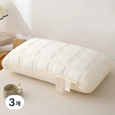 JIANSLIP 不易塌陷柔軟飯店級頸椎枕, 單一顏色, 3個