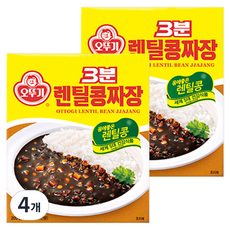 오뚜기3분 렌틸짜장, 200g, 4개