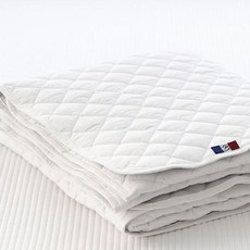 basictone 韓國製 經典高密度純棉80支加大尺寸鬆緊帶固定式床墊, 純白色