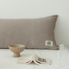 水洗棉柔軟彈性長形枕, 棕色