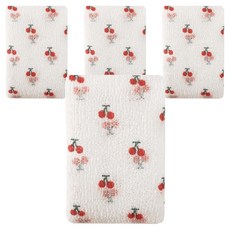 sosomoso 沐浴巾, 櫻桃, 4個, 1入