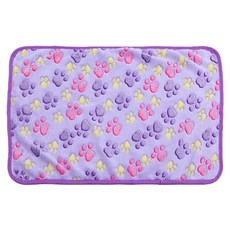 HISATO 法蘭絨寵物毛毯, 紫色, L(104 x 76cm), 1個