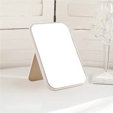 方形折疊桌鏡, 淺褐色的