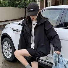Theflow commerce 女款都市寬鬆版防風外套夾克