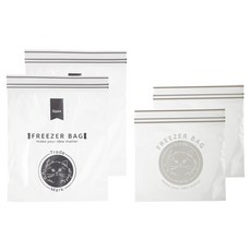 니토리 더블 지퍼백 나의 고양이 S 20p + M 20p 세트, 혼합, 4세트