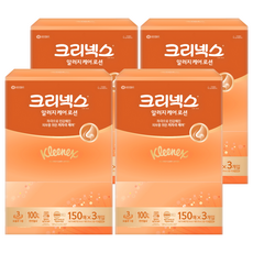 舒適親膚乳液濕巾, 150張, 12盒