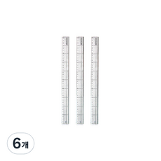 ibis 防切割安全鋼質Plus直尺 50cm, 6個, 混合顏色