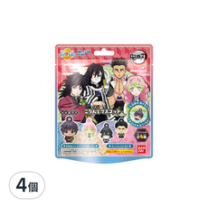 BANDAI 鬼滅之刃吊飾入浴球II 含公仔吊飾 共4種/5種, 款式隨機, 75g, 4個