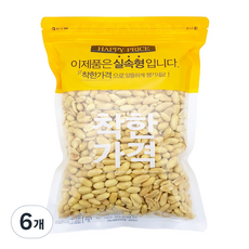 견과공장 중국산 햇 튀김땅콩, 800g, 6개