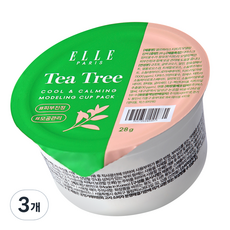 ELLE PARIS 에스테틱 컵 모델링팩 티트리&쿨, 3개, 1개입