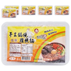 鷹馬牌 手工鍋燒雞絲麵 香菇 4入, 220g, 6盒