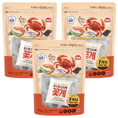 더깊은 로스팅 다시팩 꽃게 9p, 3개, 81g