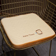 夏季小動物冰絲涼感海綿坐墊 附綁帶可拆洗, 吐司