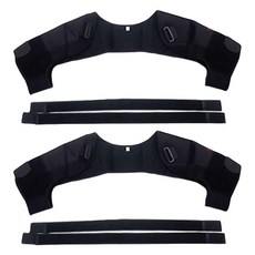 AOLIKES 奧力克斯 1695 雙肩綁帶加壓護肩, 黑色 S/M/L 尺碼可選, 2件