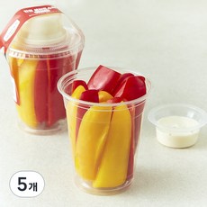 All바른농장 한컵 샐러드스틱 파프리카, 5개, 180g