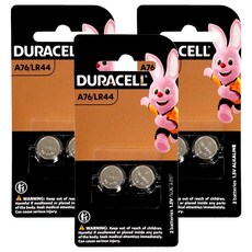 DURACELL 金頂 LR44鹼性電池 A76 1.5V, 2入, 3組