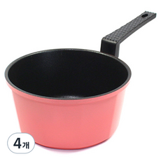 키친아트 본 소스팬 편수냄비, 16cm, 핑크, 4개